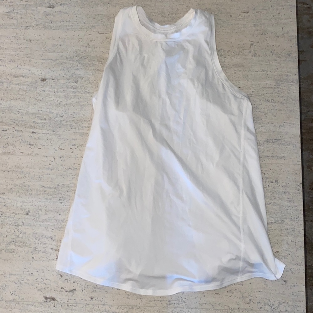 Open back white top